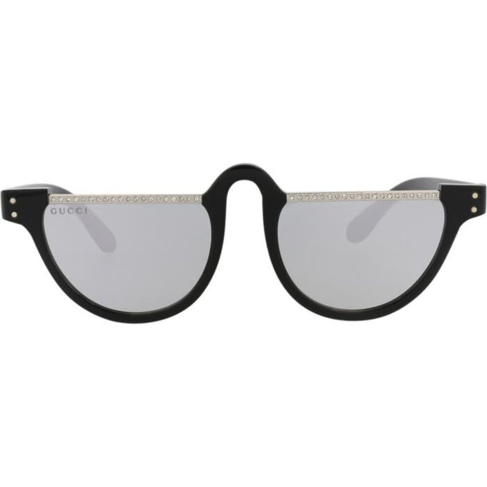 GUCCI Novelty GG1368S001 Round BLACK CRYSTAL Sunglasses - Picture 2 of 11